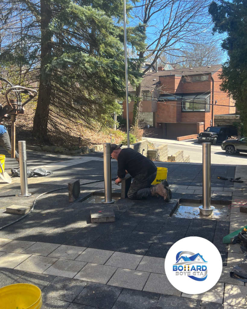 Driveway Bollards Installation