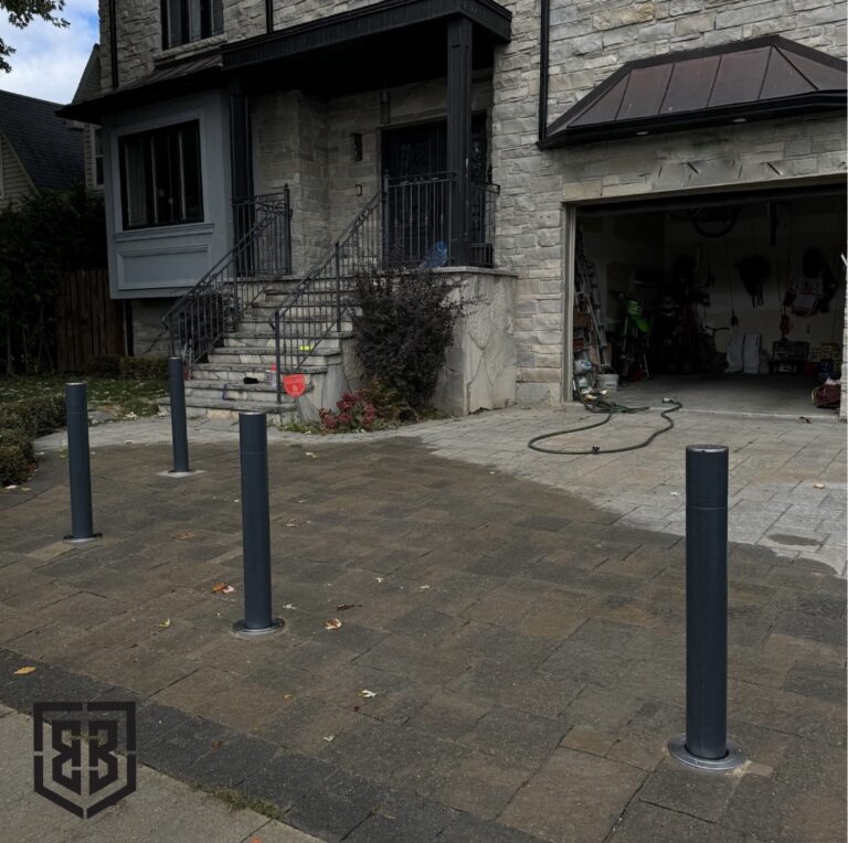 stylish driveway bollards