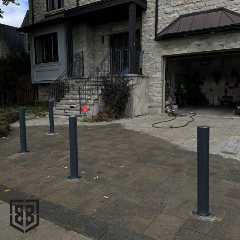 stylish driveway bollards