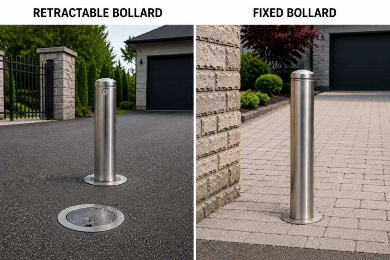 Retractable vs. Fixed Bollards