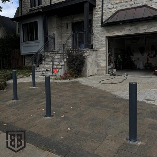 stylish driveway bollards