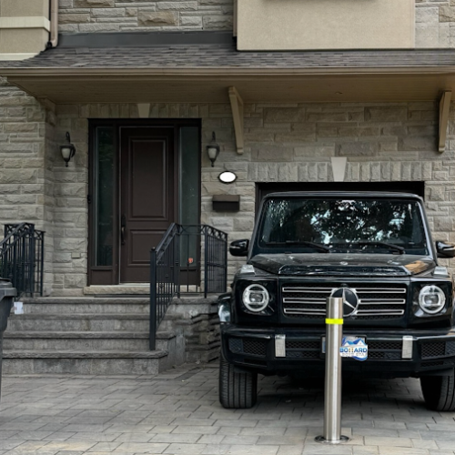 Bollards in Driveway
